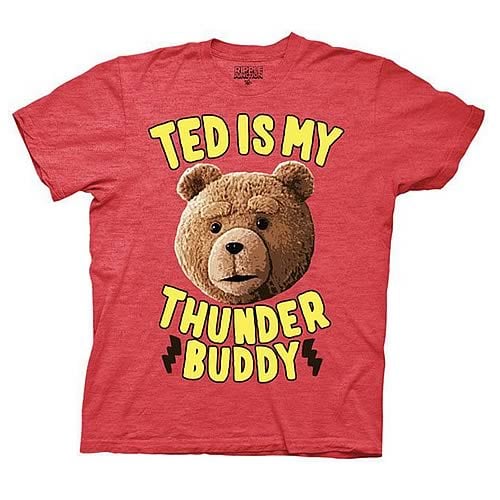 Ted Is My Thunder Buddy Red T-Shirt